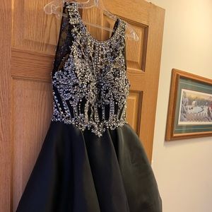 Black Sparkly Homecoming Dress
